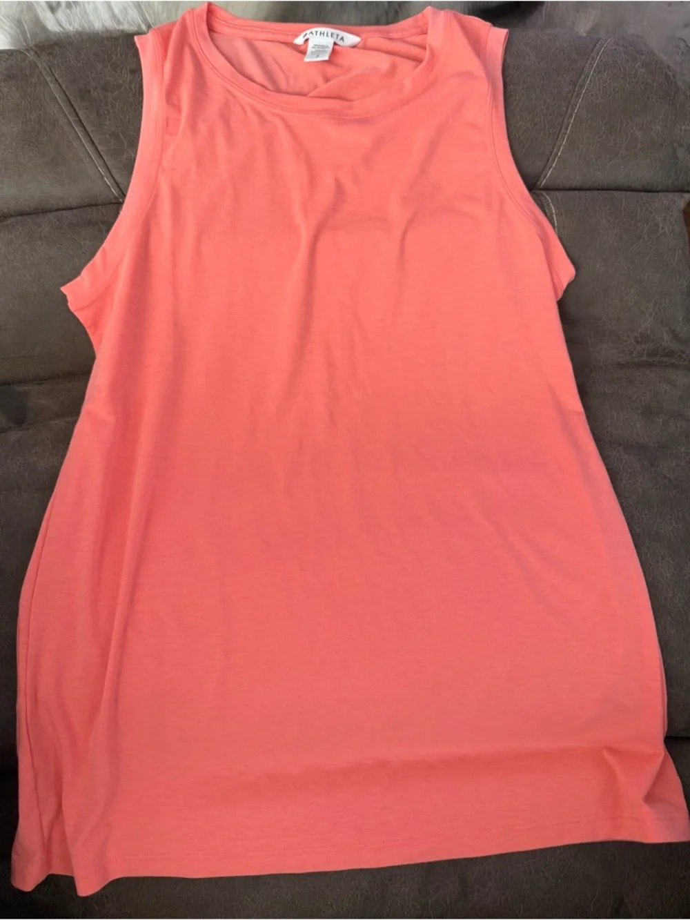 Athleta Coral Sleeveless Tank Top Athletic Workout Shirt Size Small - Picture 3 of 5